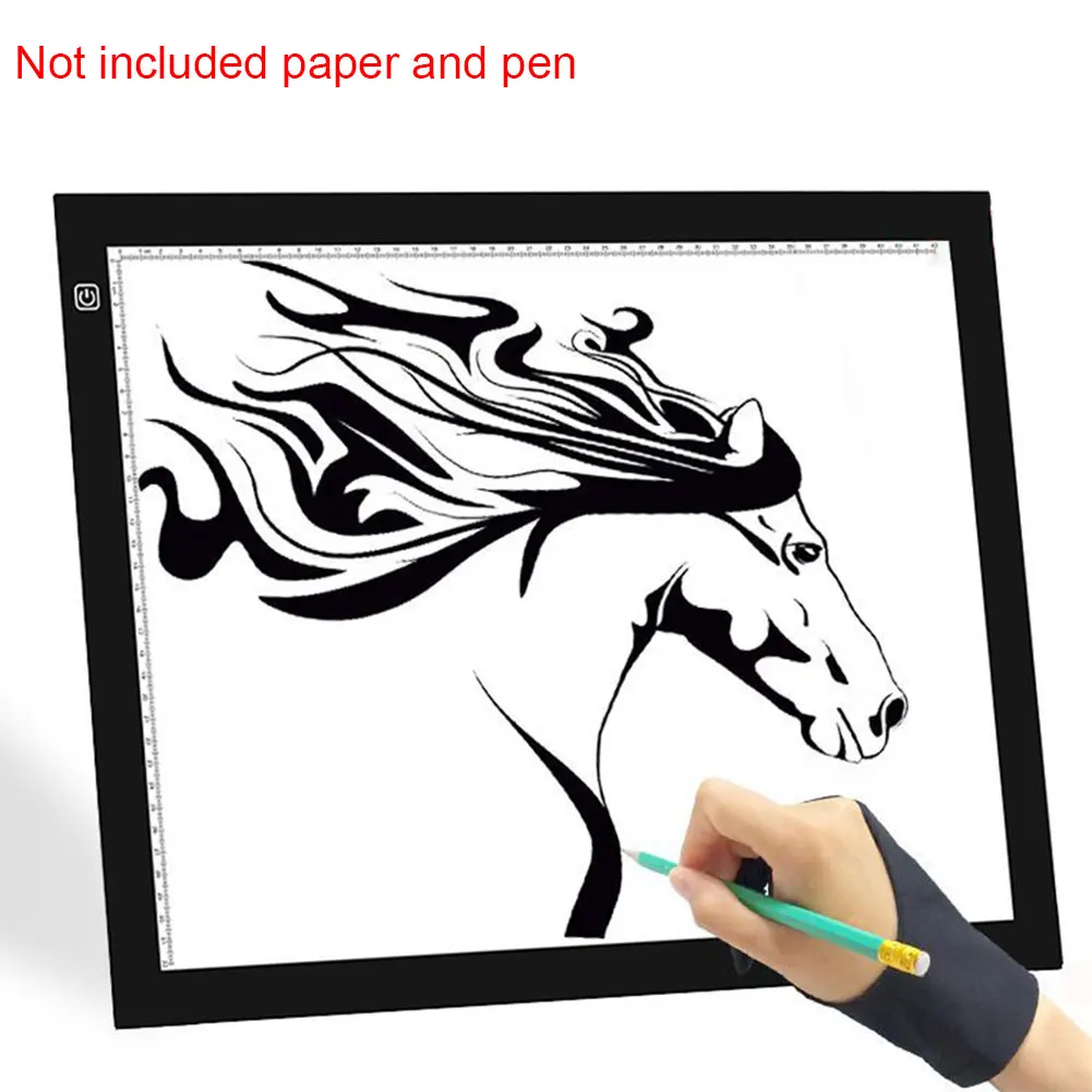 

A3 Art Stencil Sketching Light Box Led Table Pad Tracing Drawing Board Copy Ultra Thin Artists Adjustable Brightness