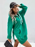 streetwear fashion hoodies for women grunge solid sweatshirts long sleeve pockets hoody outwear 2021 pullover oversized
