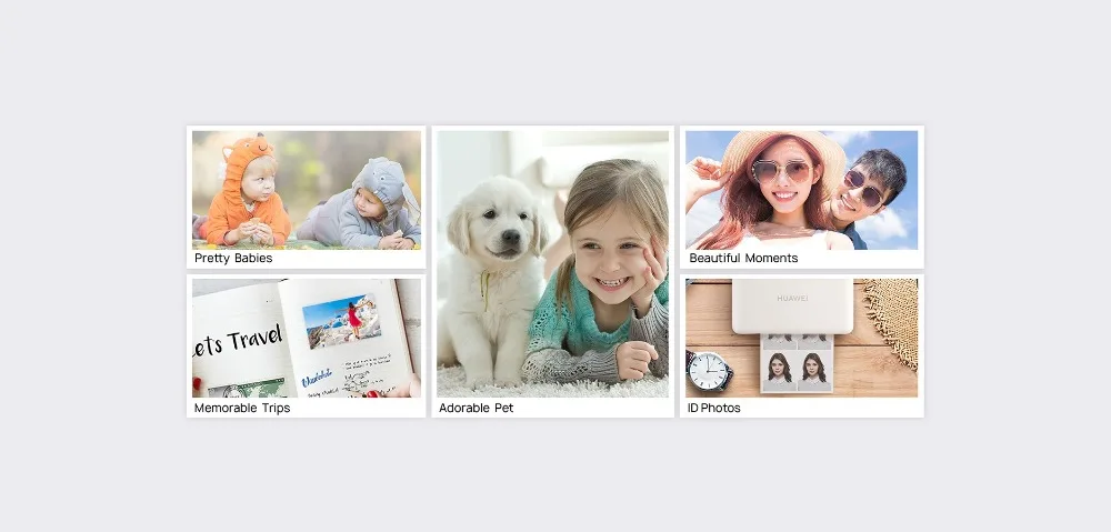 Original Huawei Honor Pocket Photo Printer Zink Portable Photo Printer AR Printer 300dpi Bluetooth 4.1 Support DIY Share 500mAh