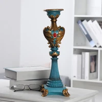 antique pillar candle sticks holders centrepiece dining table candlestick for home housewarming party church ornaments