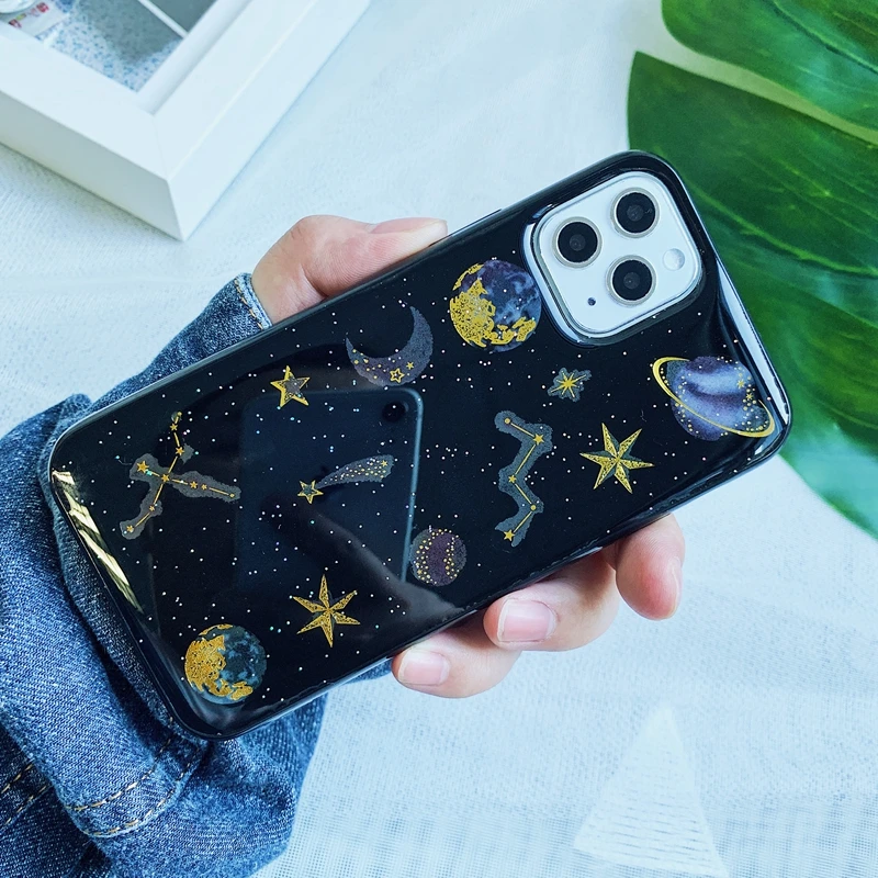 Блестящий Прозрачный мягкий силиконовый чехол из ТПУ для iPhone 6 6s 7 8 Plus 10 X XS XR 11 Pro