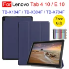 Для Lenovo Tab4 10 плюс E10 TB-X104F X304F X704F планшеты из искусственной кожи (полиуретан) Tab2 A10-70F X103F X30F Регулируемый складной чехол-подставка