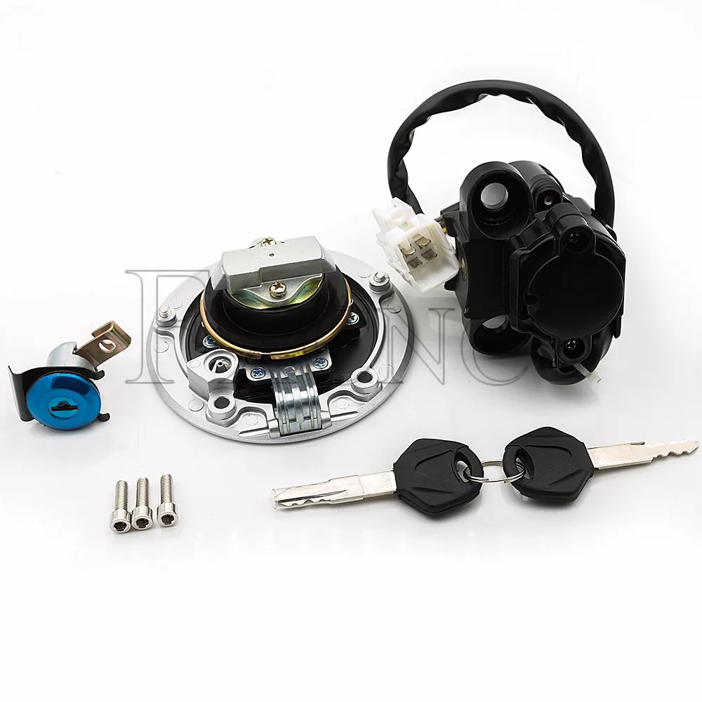 For Kawasaki Ninja ZX6R 2013-2018 Motorcycle Ignition Key Switch Seat Lock Fuel Tank Gas Cap Cover Set | Автомобили и мотоциклы