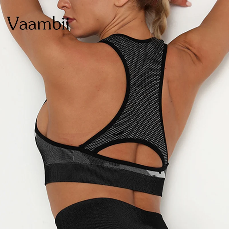 

Woman Bras Sports Top With Cups Seamless Bra Black Cropped Women's Bra Top Backless Bra Tops For Girls Women Sportwear Yoga Top