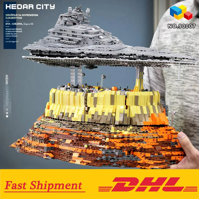 Звездные серии войны 90007 Империя над джедха город совместим с Lepining MOC 18916