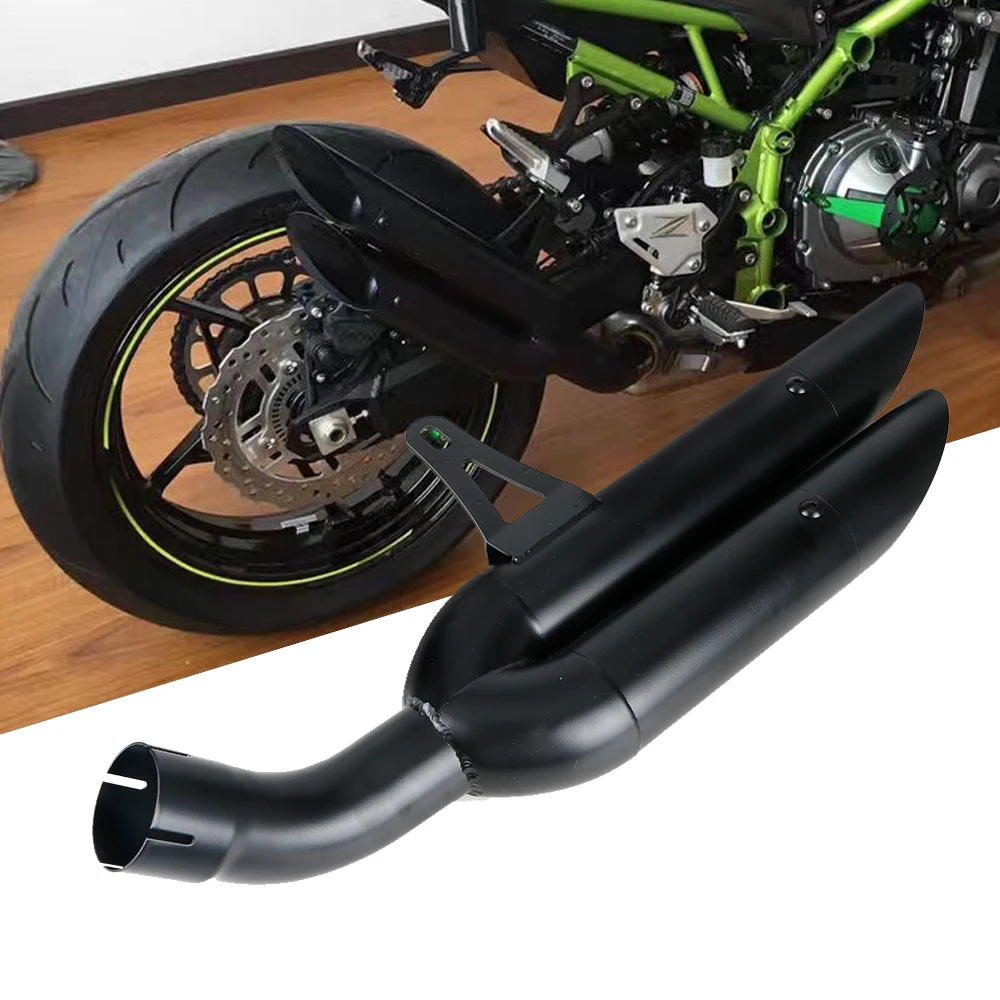 С логотипом для Kawasaki Z900 глушитель выхлопной трубы аксессуары Escape Brother Motorctcke акроповый глушитель