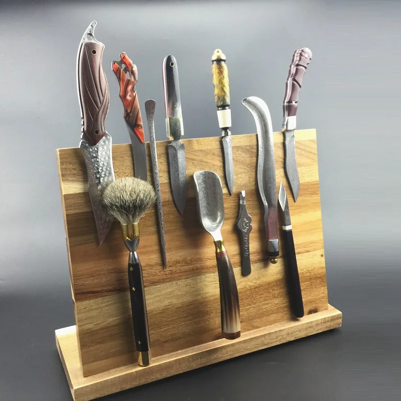 

Kitchen Magnetic Knife Block Holder Rack Magnetic Stands with Strong Enhanced Magnets Multifunctional Storage Knife Dock Holder