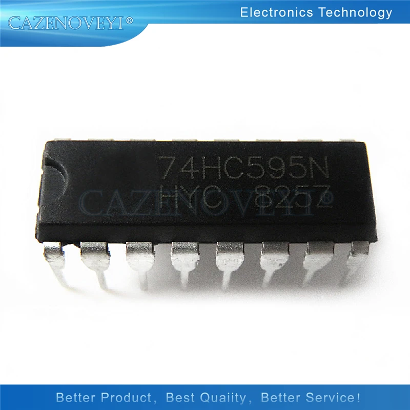 10 шт./лот SN74HC595N DIP16 SN74HC595 DIP 74HC595N 74HC595 в наличии|Интегральные схемы| |