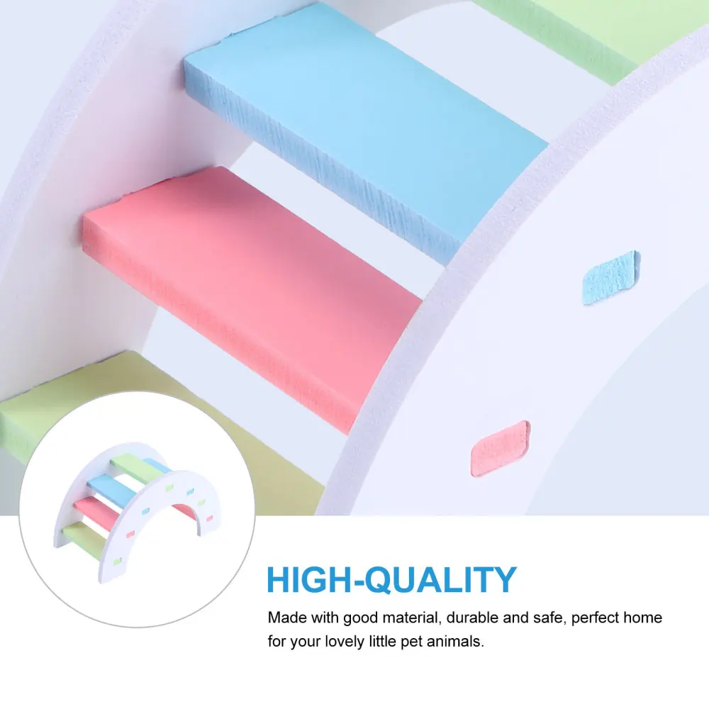 

1 Set of Wooden Villa for Hamster Hamster Supplies Small Toys (Random Color)