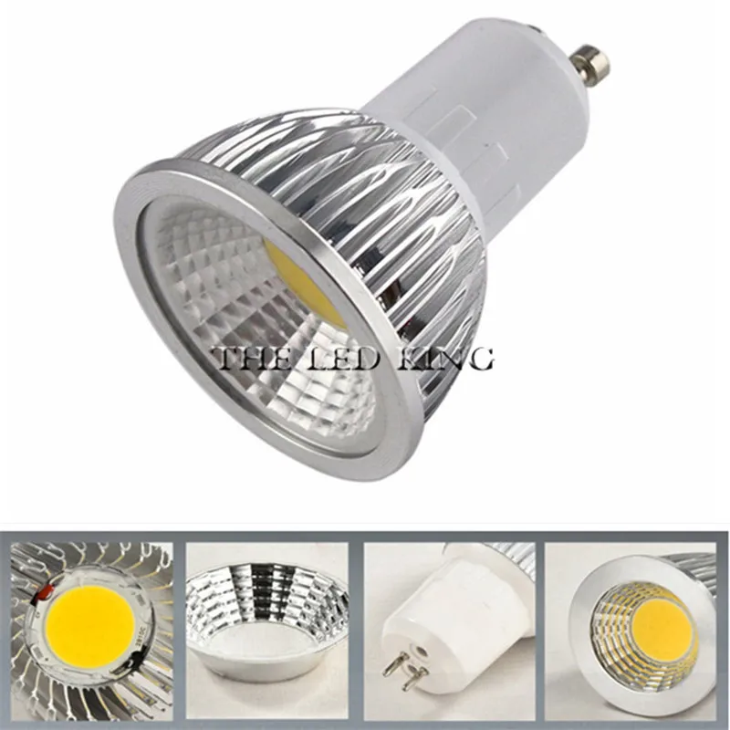 Dimmable COB Светодиодный прожектор 9 Вт 12 15 18 светодиодные лампы 85 265 в GU10 Светодиодная
