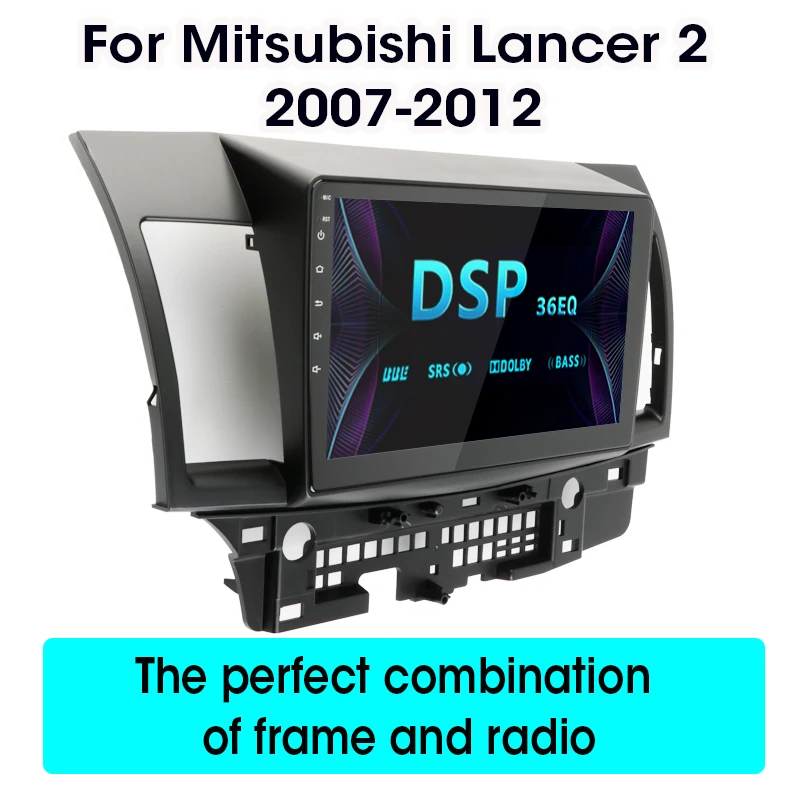 Android 2G + 32G 2 Din автомобильное радио для Mitsubishi Lancer 2007-2012 10 дюймов 4G сеть WiFi RDS DSP видео