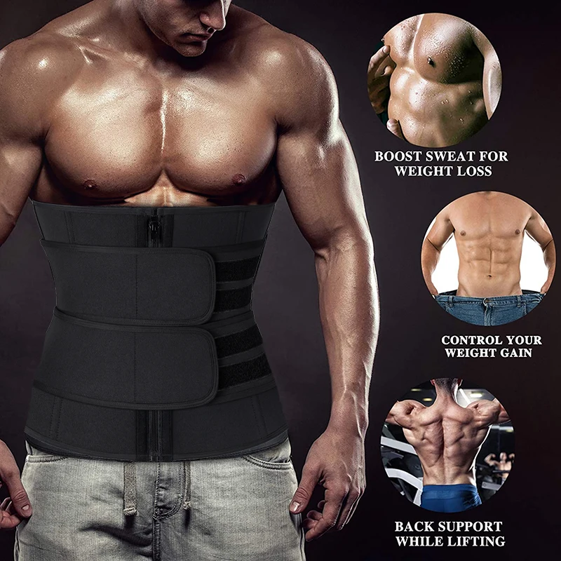 Мужской тренировочный тренажер для талии корсет из неопрена сауна триммер
