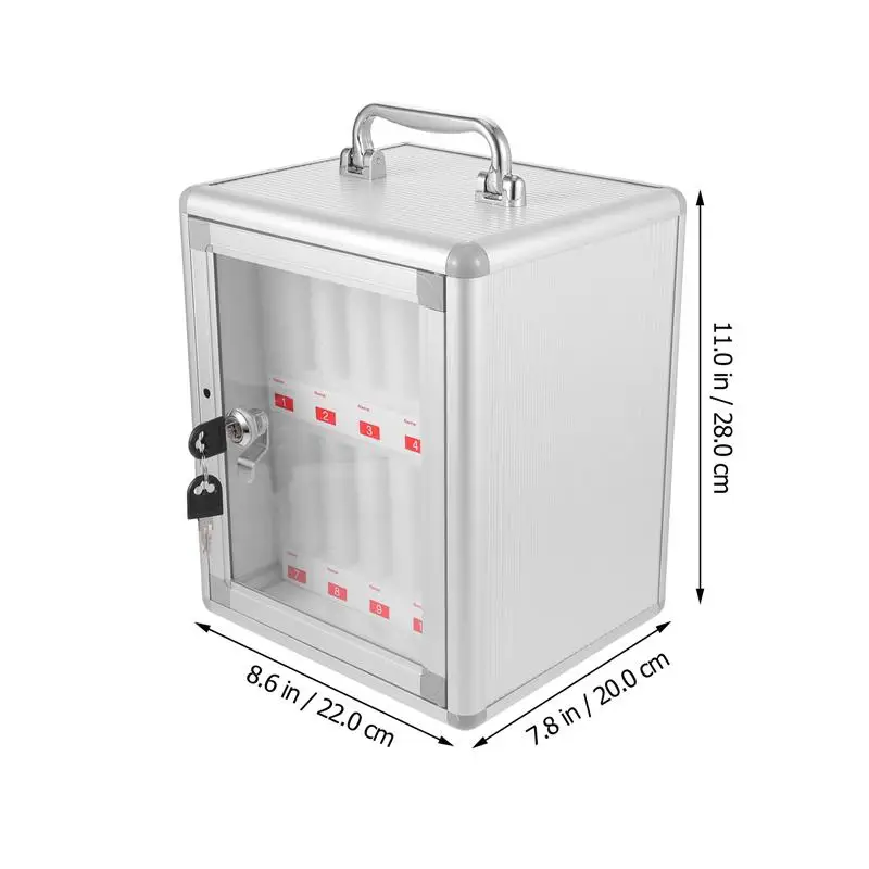 

Aluminum Alloy Cell Phones Storage Cabinet Pocket Chart Storage Locker Box