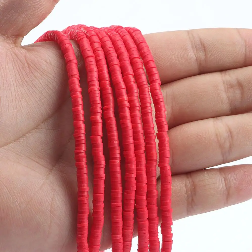 Диск из полимерной глины для изготовления украшений сделай сам красный 4/6 мм 320