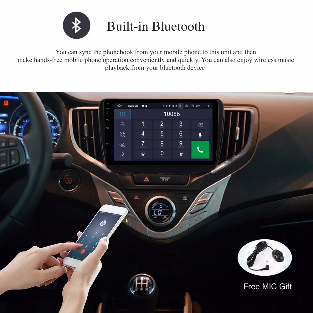 Car Radio 1 Din GPS Stereo Android 9.0 For Suzuki Baleno 2016 2017 2018 Navigation WIFI BT 1080p Video TDA850 PX6 64Gb 4Gb Ram | Автомобили