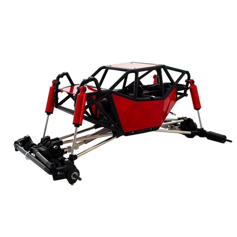 

310mm Wheelbase Rock Buggy Chassis with Tube Roll Cage for 1/10 RC Crawler Car Axial SCX10 90046 Traxxas TRX4