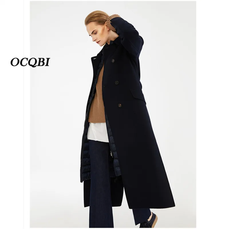 

Plus Size Wool Coat Women 2020 OL Vintage Winter Coat Women Long Coat Women