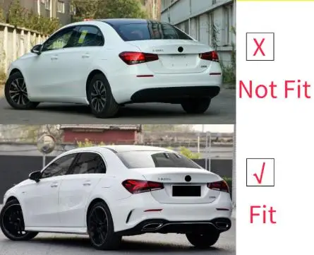 

Rear Diffuser for W177 2019-2020 A ClassA180 A200 A220 A250 Sedan Hatchback Rear Bumper Lip Tail pipe A35 style