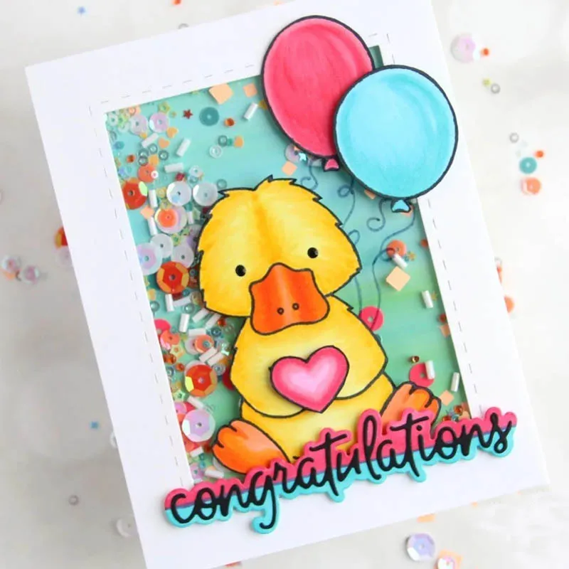 Слов воздушный шар любовь Сердце Металлические Вырубные штампы Горячая фольга