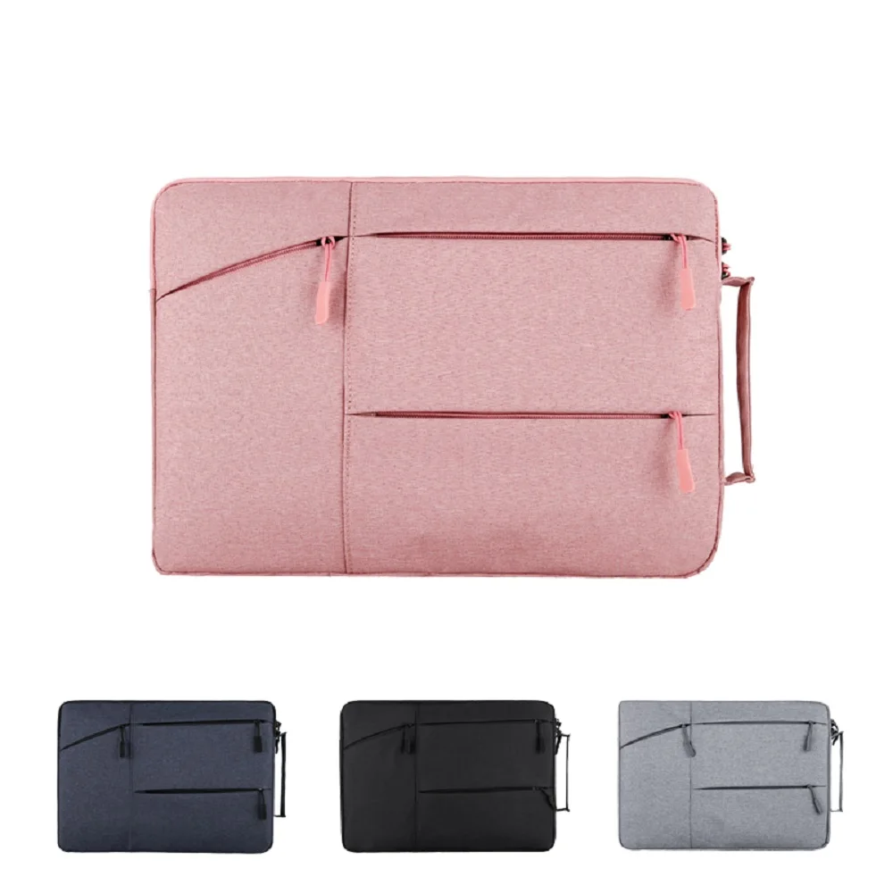13 14 15 6 notebook laptop bag sleeve bag waterproof polyester apple macbook case huawei pro notebook case briefcase handbag free global shipping