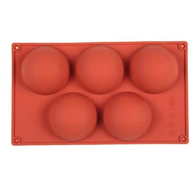 

Homeware 5 Cake Molds Large Domed Shaped Cake Mold DIY Silicone Hemispherical Chocolate Cake Mould Jelly Pudding Mold Kitchen