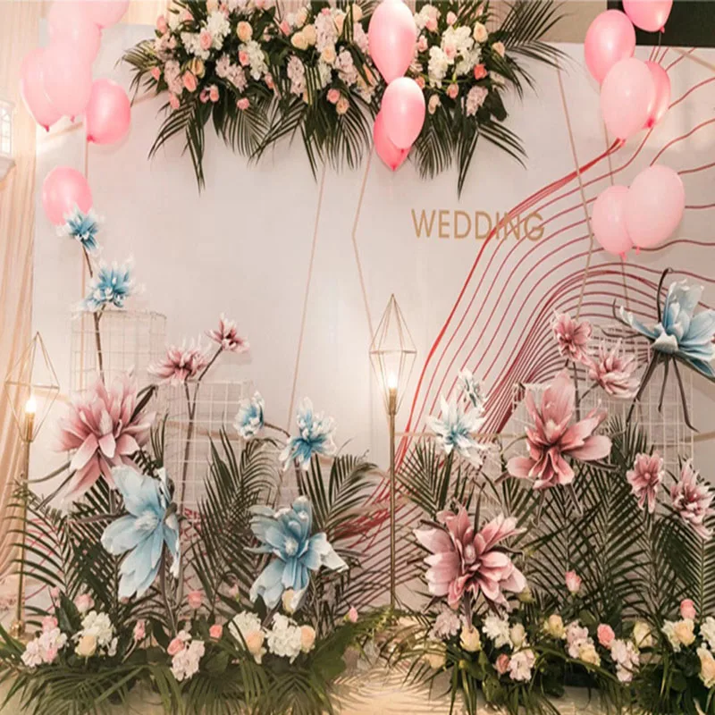 Искусственный большой цветок магнолии из пенопласта 80 см | Дом и сад