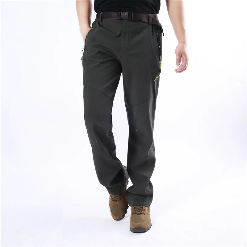 Outdoor Trousers Men s Water-Resistant Wind-Resistant Sports Breathable Soft Pants Plus-size Climbing Pants Mens