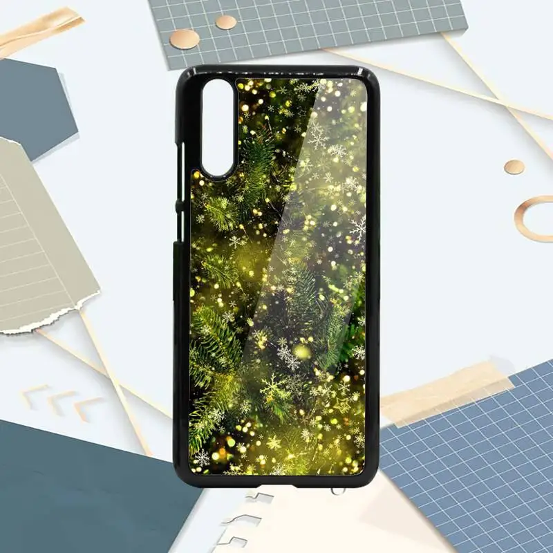 

Christmas tree snowman new year Phone Case PC For Samsung galaxy S note 8 9 20 10 e lite2019 plus pro ultra