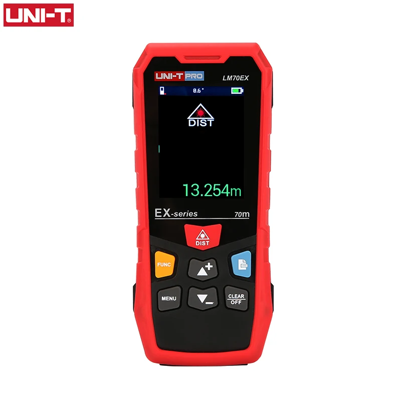 UNI-T 50 м 70 м 100 м ручной лазерный дальномер цветной экран LM-EX дальномер лазерный дальномер измеритель уровня Trena Digital