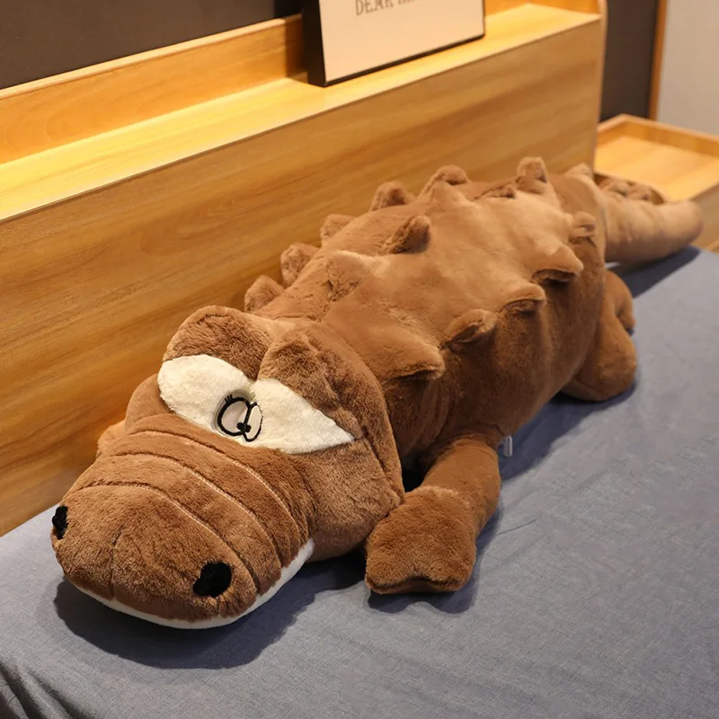 Большой размер крокодиловая лежа секция плюшевая подушка Имитация животных