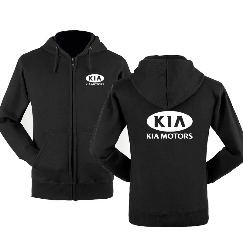 Весенний кардиган мужские толстовки на молнии с логотипом KIA куртка одежда