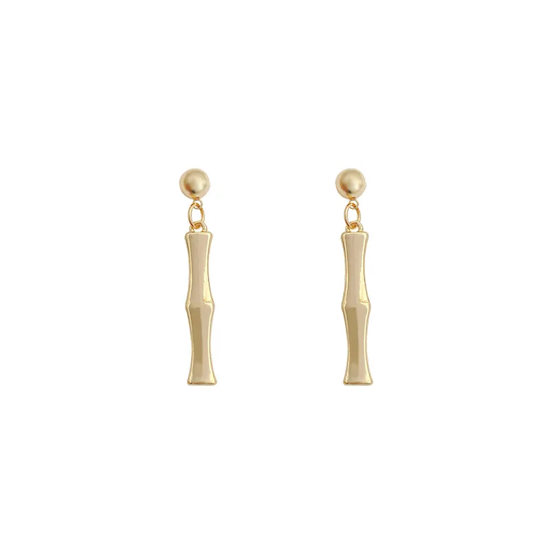 

Drop Earring 925 Silver Stud Earrings Bamboo Joint Long Pendant For Women Girl Fashion Trend New Party Jewellery Holiday Gift