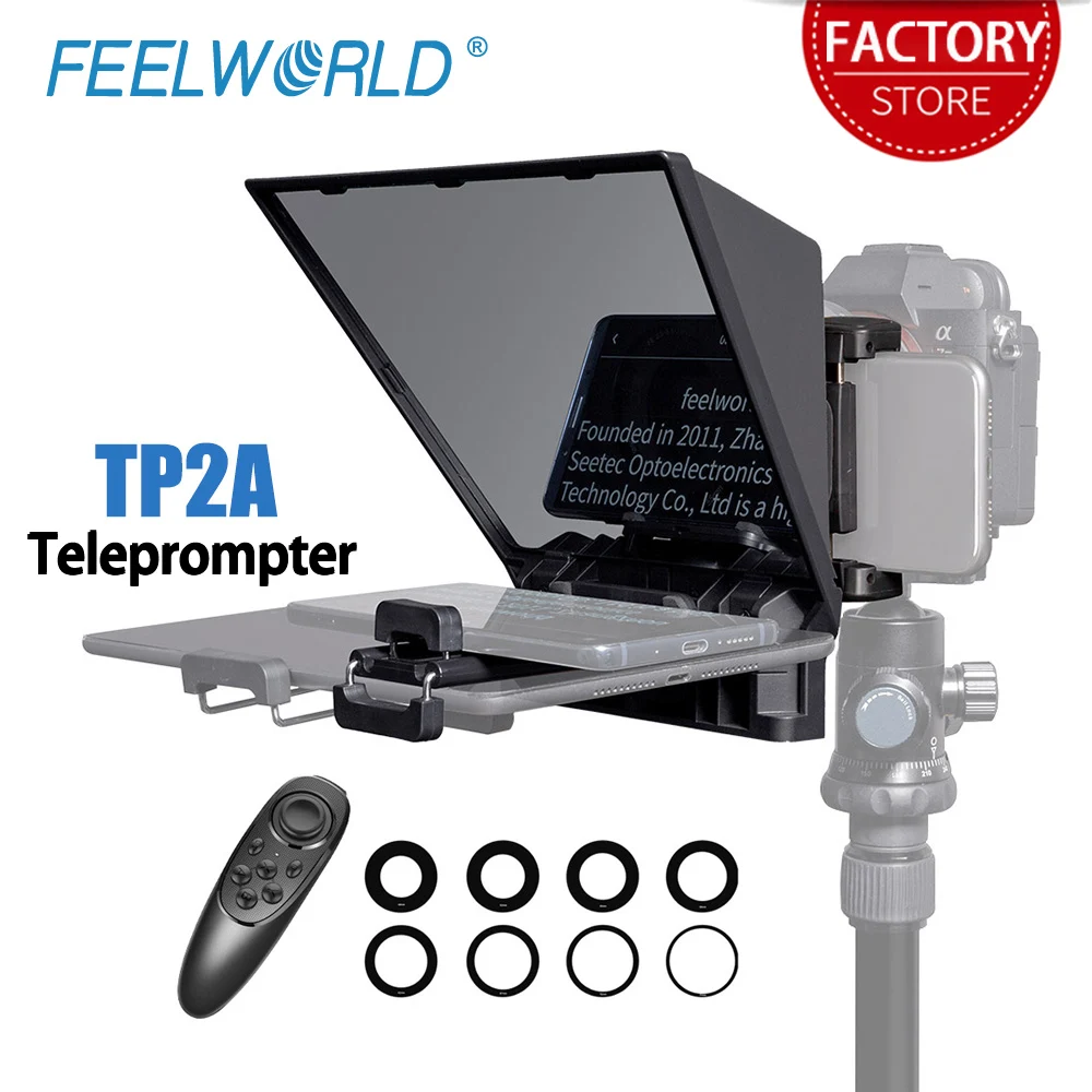 

Мини-телесуфлер FEELWORLD TP2A, портативный планшет 8 дюймов, поддерживает подсказки для смартфонов до 8 дюймов, DSLR-камер, Bluetooth