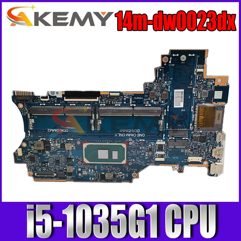 

Материнская плата AKEMY 6050A3156701-MB-A01 для ноутбука HP x360 14m-dw 14-dw 14m-dw0023dx, материнская плата для ноутбука с фотографией центрального процессора GM, те...