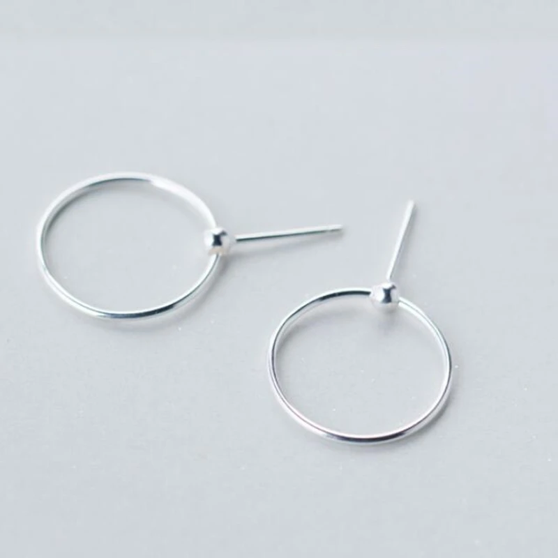 100% 925 пробы серебряные ювелирные изделия 2018 женские модные круглые стильные