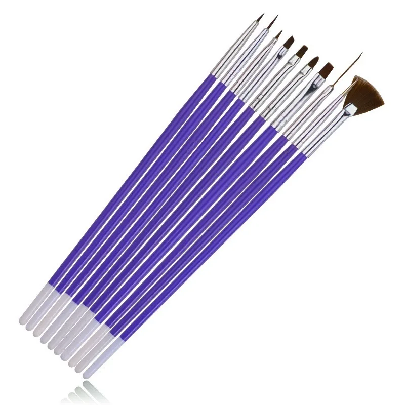 

10Pcs Nail Art Design Brush Set Dotting Brush Liner Dot Tools Drawing Painting Pen Polish Brushes Kit