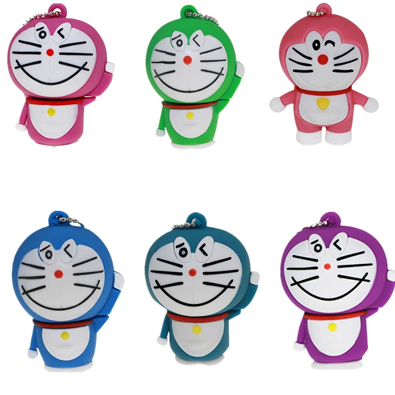 Классический мультипликационный Usb флеш накопитель Doraemon Портативная палка 512 ГБ