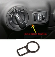 dry carbon fiber headlight switch decoration sticker engine button ring accessories fit for maserati ghibli quattroporte 2014 21