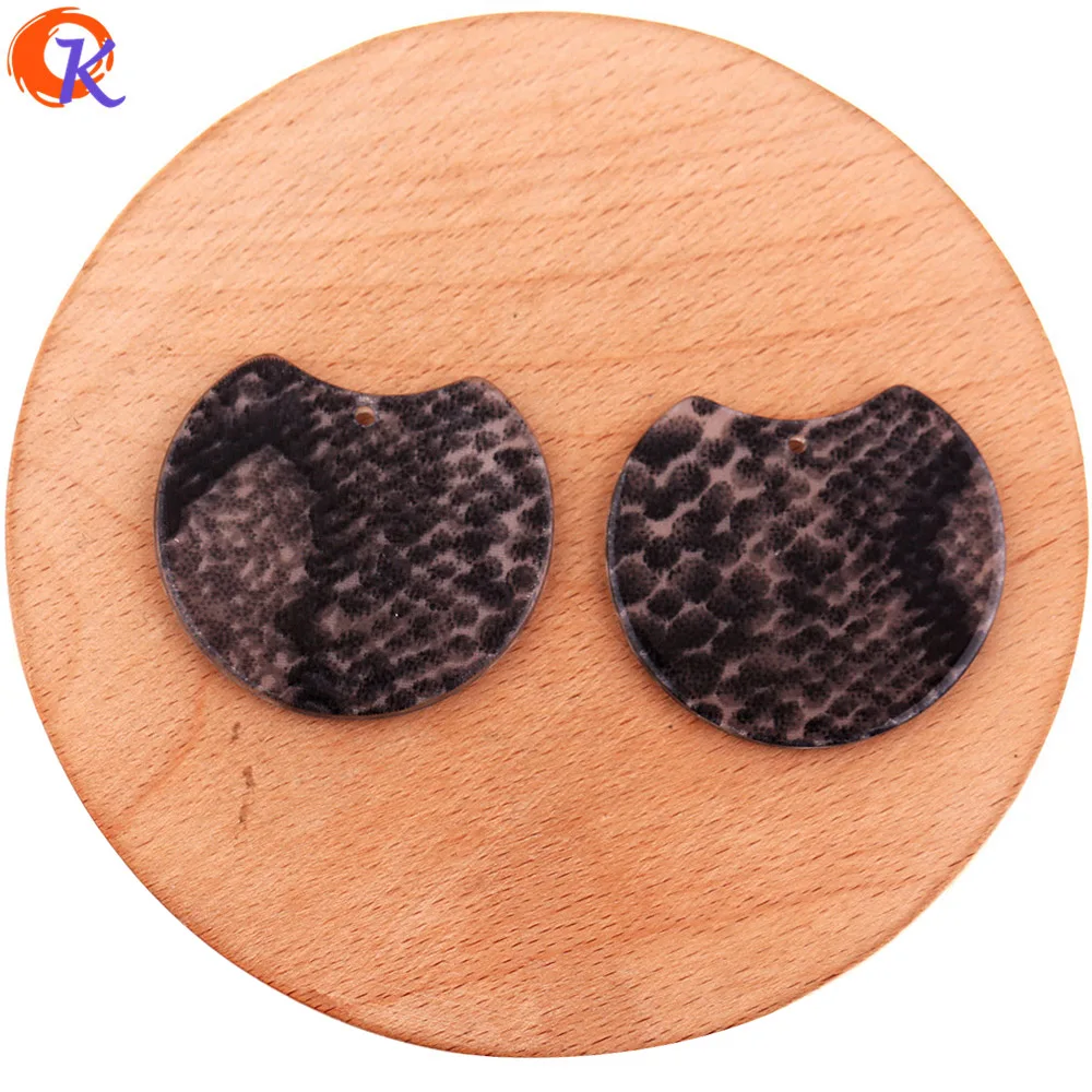 

Cordial Design 33*37MM 100Pcs Jewelry Accessories/DIY Jewelry Making/Snakeskin Effect/Round Shape/Hand Made/Earring Findings