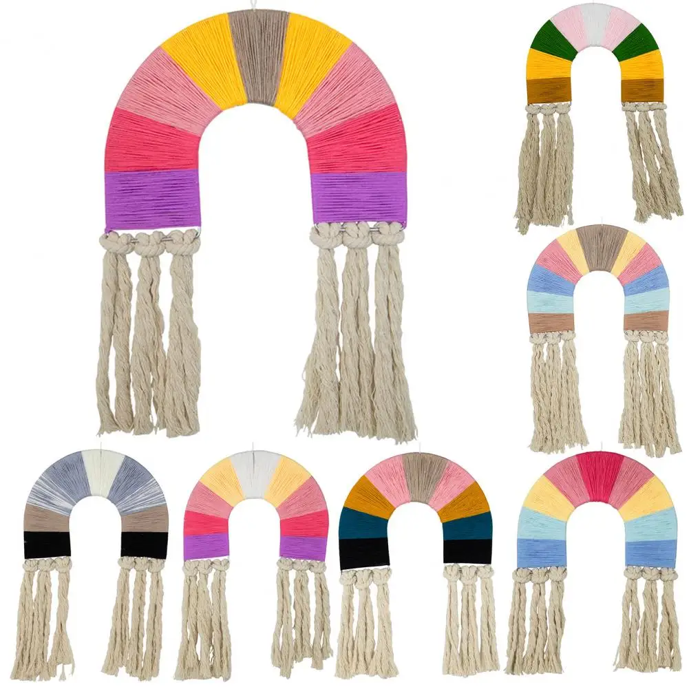 Красивый домашний декор Радужный гобелен настенный подвесной легкий украшение