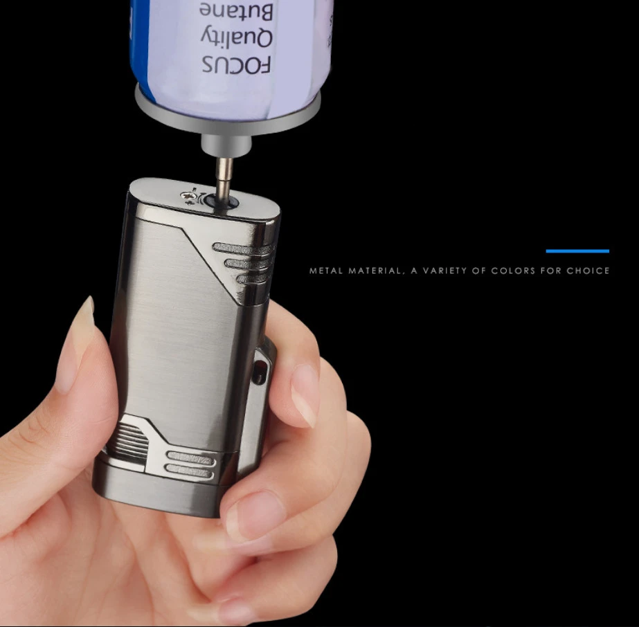 Фонарь для зажигалки с двумя насадками турбо зажигалка металлическая 1300