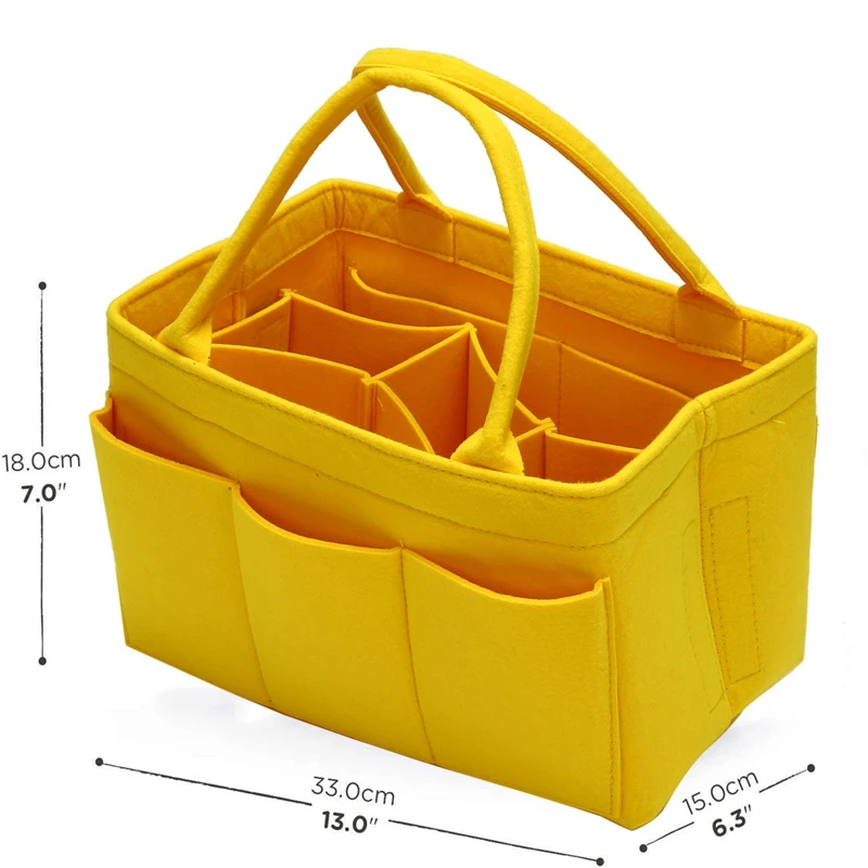 

Baby Diaper Caddy Organizer Portable Holder Bag for Changing Table and Car Nursery Essentials Storage Bins