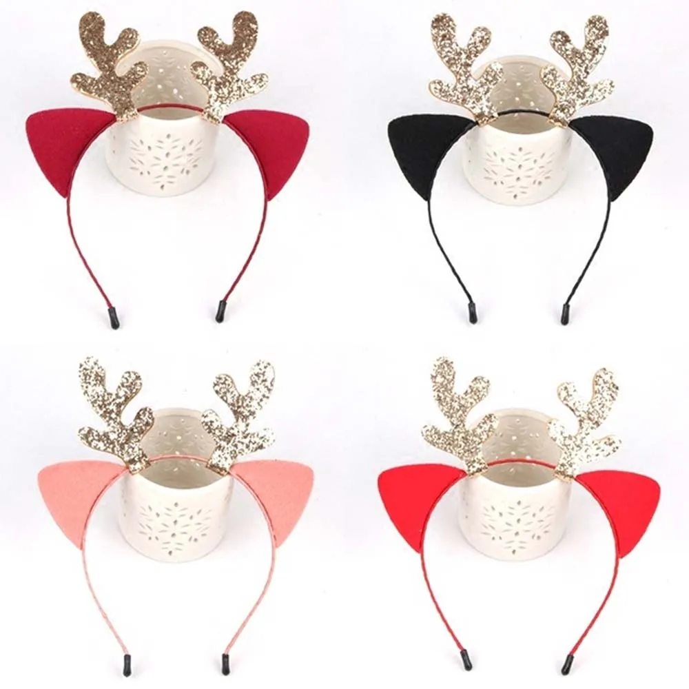 Новинка Рождественская имитация товара детский ободок сделай сам с блестками