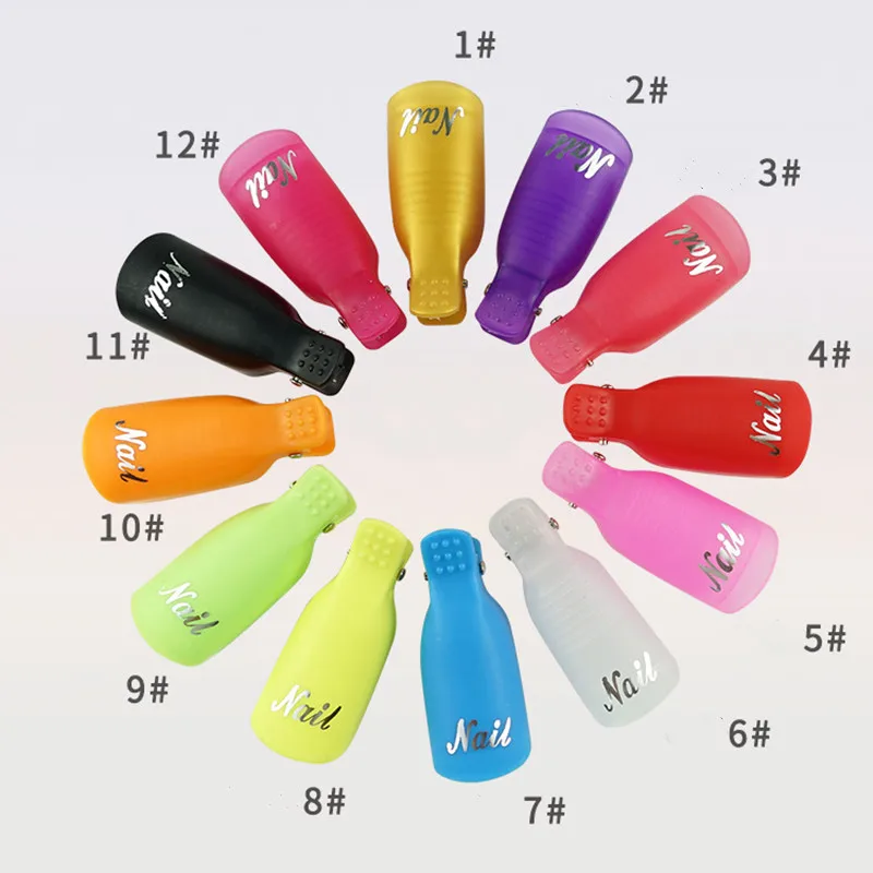 Пластиковые зажимы для маникюра средство снятия УФ гель-лака зажимов лака |