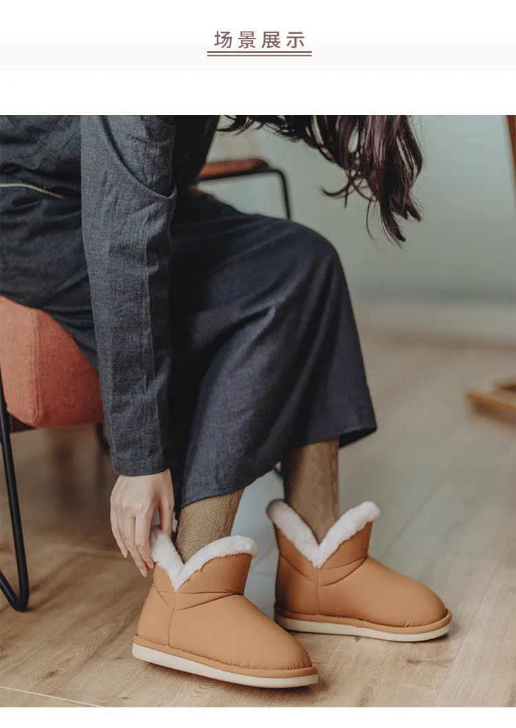 Женские зимние тапочки бархатная теплая хлопковая обувь для дома Женская