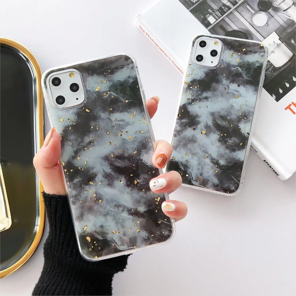 Шикарный эпоксидный силиконовый чехол для iphone 11 pro max 7 8 6 6s plus X Xs XR задняя крышка