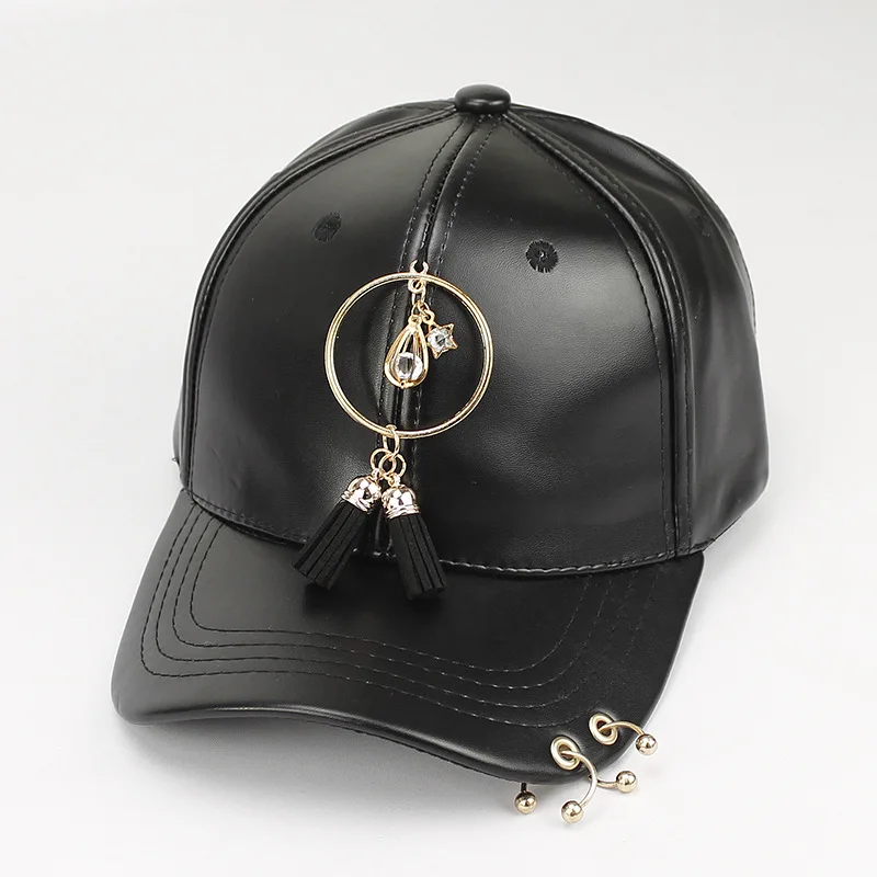 New High Quality spring woman Cap PU Leather Baseball Cap Men Snapback Hat Casquette Gorras Para Hombre Mens Trucker couple Cap