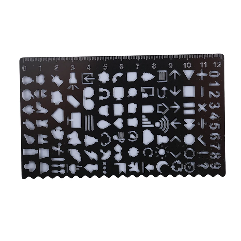 Винтажные портативные металлические трафареты из нержавеющей стали полые