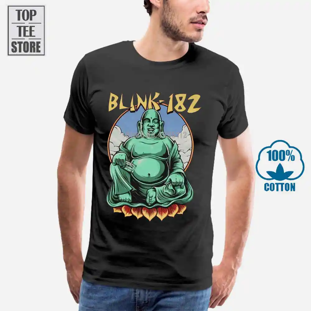 Лицензированная Официальная футболка Blink 182 Buddha черная брендовая новая для