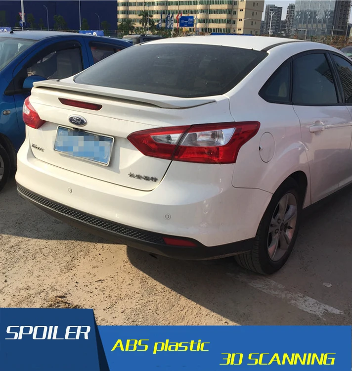 Спойлер для Ford Focus высокое качество ABS материал заднее крыло автомобиля Праймер